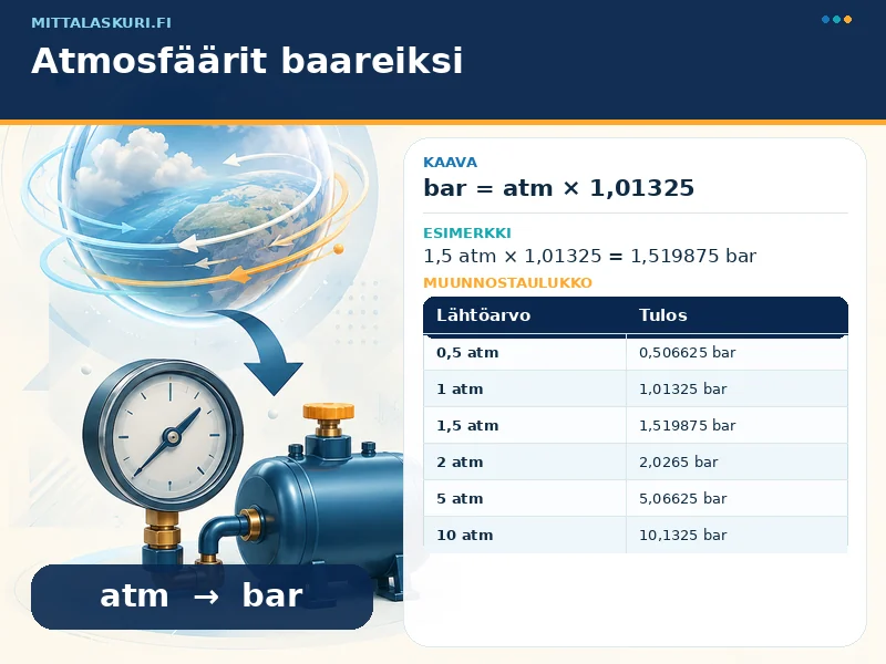 Atmosfäärit baareiksi