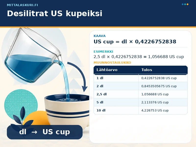 Desilitrat US kupeiksi