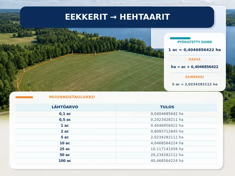 Eekkerit hehtaareiksi