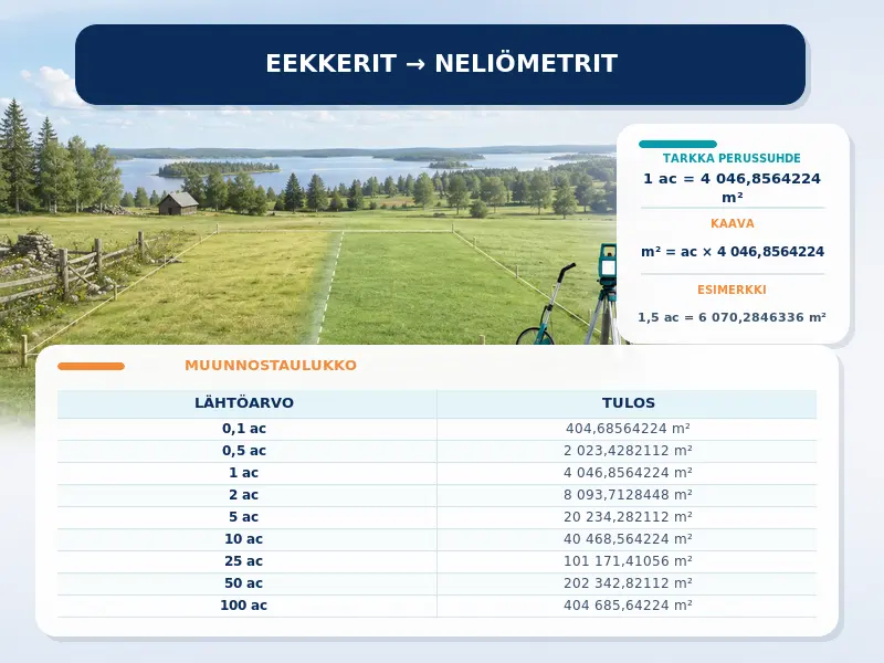Eekkerit neliömetreiksi