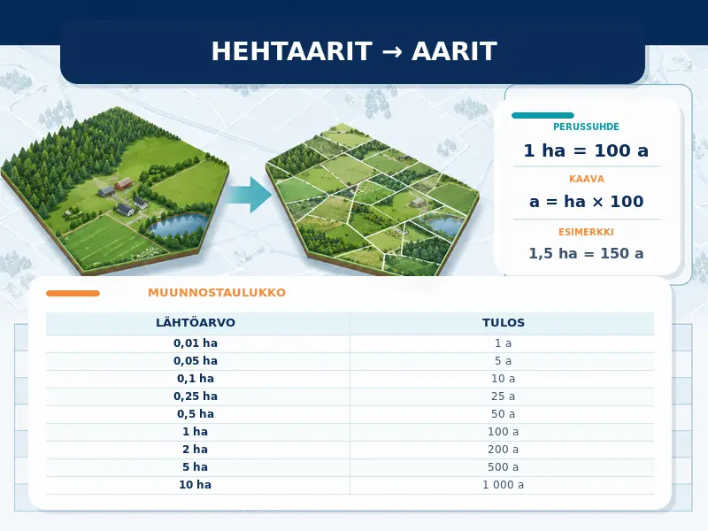 Hehtaarit aareiksi
