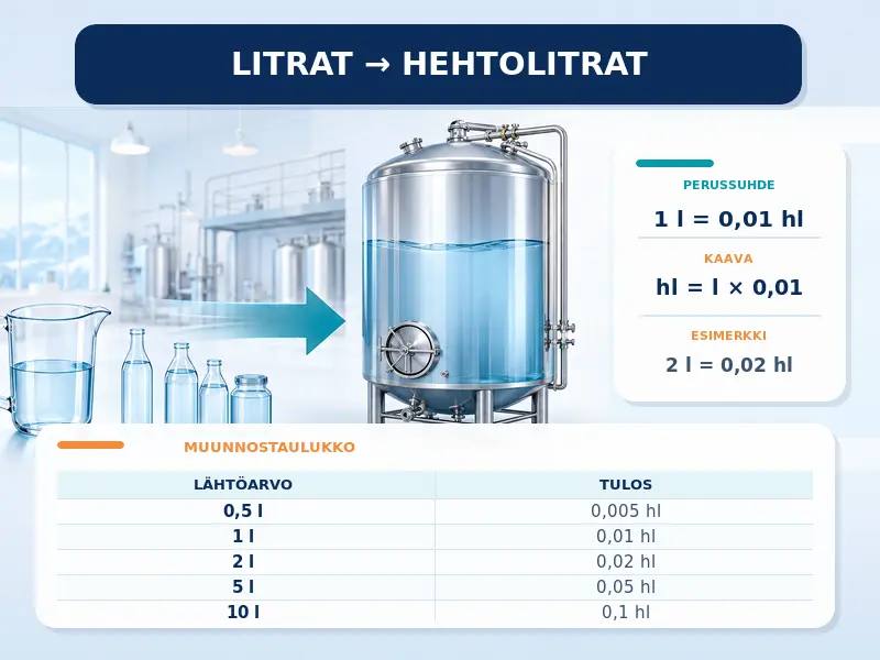 Litrat hehtolitroiksi