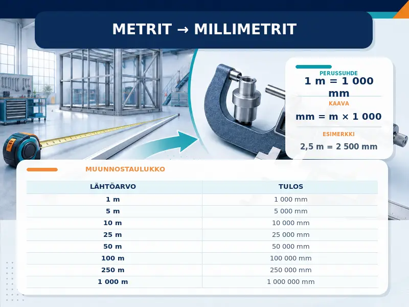 Metrit millimetreiksi