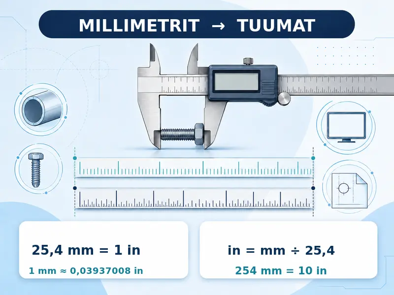 millimetrit tuumiksi infografiikka