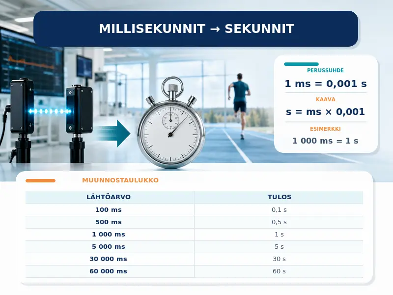 Millisekunnit sekunneiksi