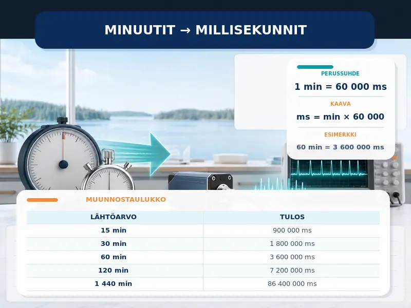 Minuutit millisekunneiksi