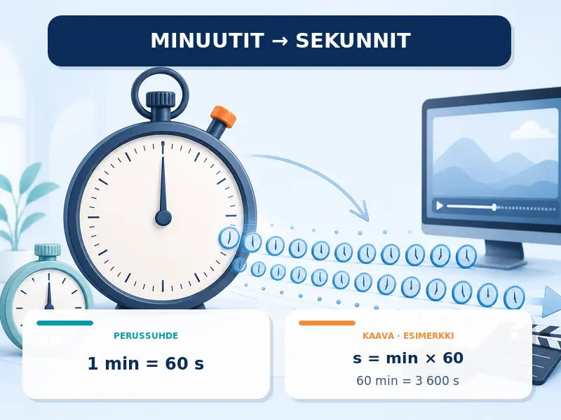 Minuutit sekunneiksi
