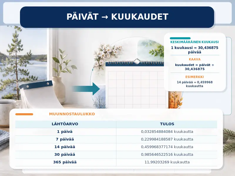 Päivät kuukausiksi