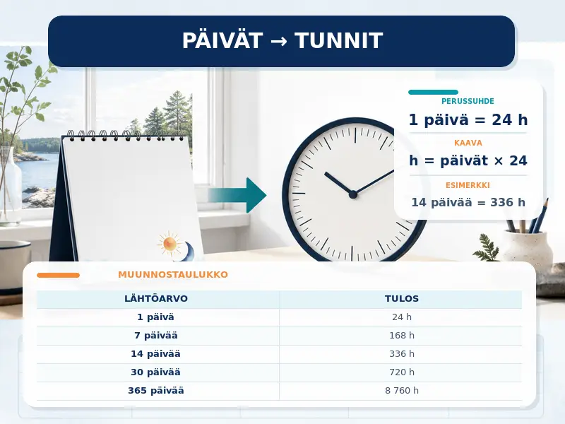 Päivät tunneiksi