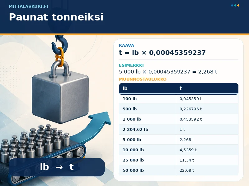 Paunat tonneiksi
