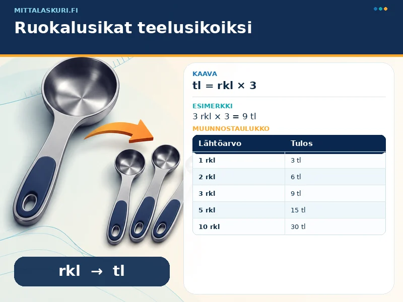 Ruokalusikat teelusikoiksi