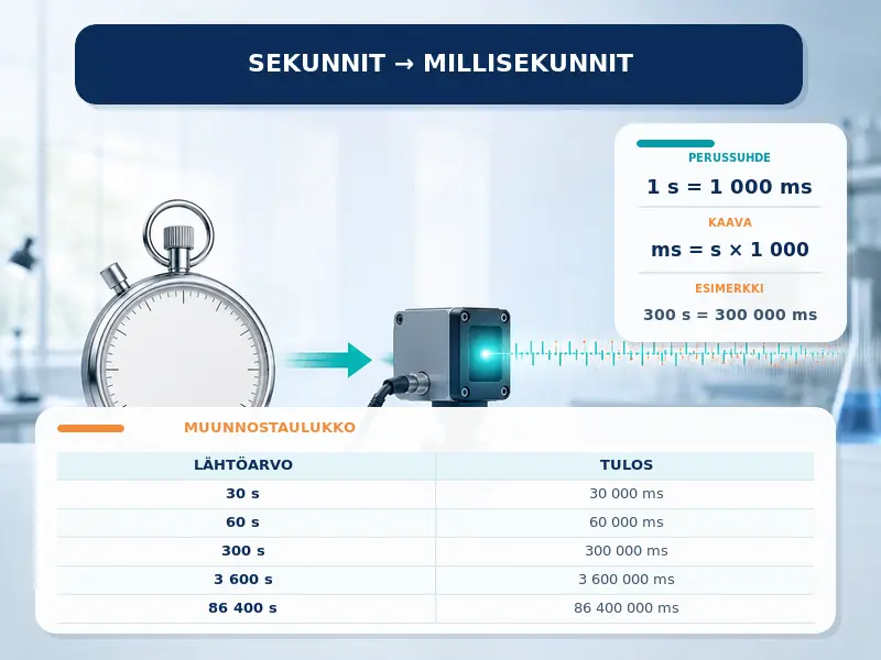 Sekunnit millisekunneiksi