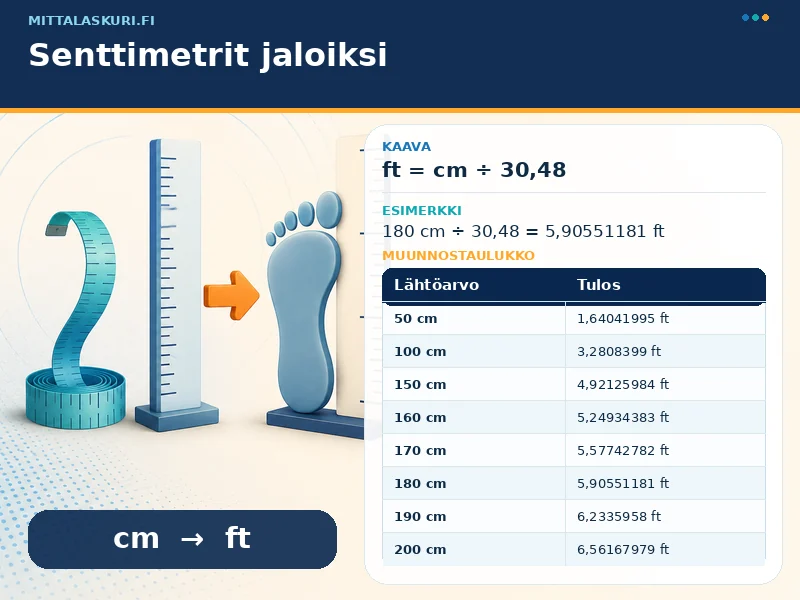 Senttimetrit jaloiksi