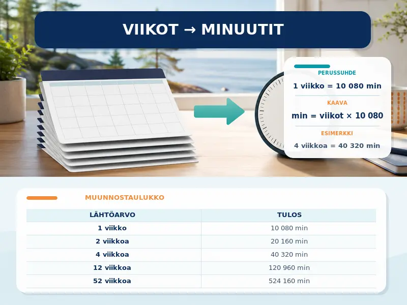 Viikot minuuteiksi