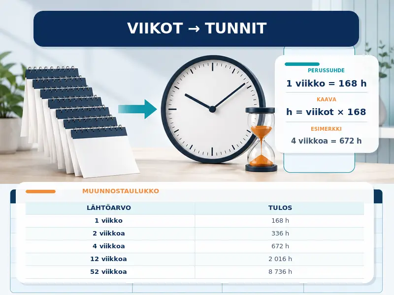 Viikot tunneiksi